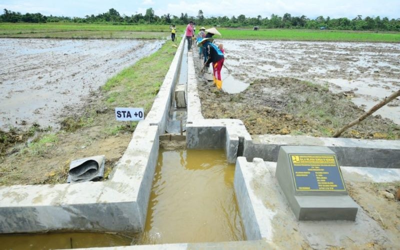 Kementerian Pupr Catat Realisasi Program Padat Karya Tata Guna Irigasi