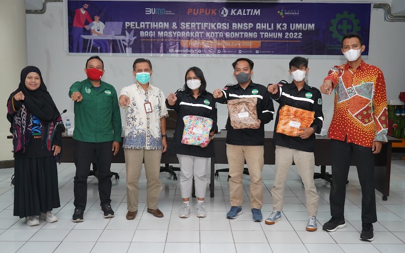 PT Pupuk Kalimantan Timur (PKT) menggelar pelatihan dan sertifikasi Ahli K3 Umum sesuai standar Badan Nasional Sertifikasi Profesi (BNSP) bagi warga Bontang./JIBI-Istimewa