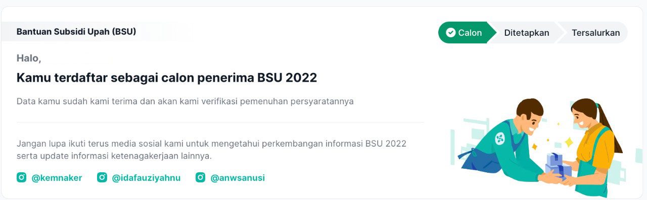 calon penerima BSU 2022