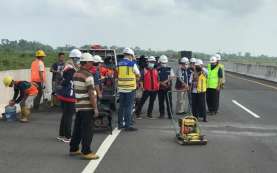 BPJT Minta Perbaikan Jalan Tol Kapal Betung Selesai Minggu Depan