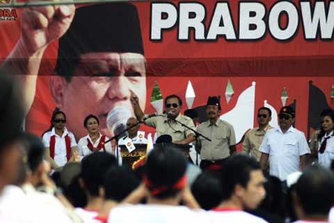 Prabowo Subianto, Calon Presiden dari Partai Gerindra  - bisnis.com