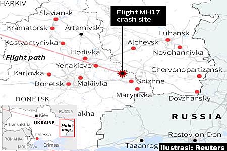 Lokasi Jatuhnya MH17 - 