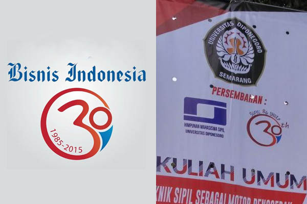 DUPLIKASI LOGO: Bisnis Indonesia Surati Teknik Sipil Undip