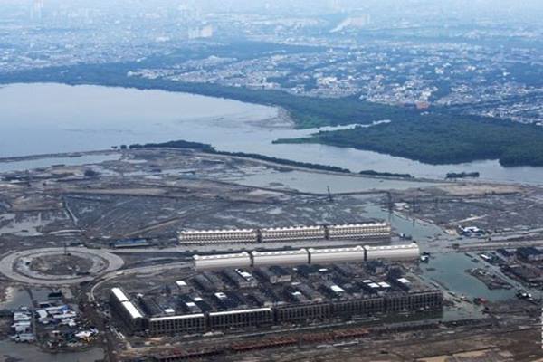 Ilustrasi: Foto udara suasana proyek pembangunan reklamasi Teluk Jakarta di Pantai Utara Jakarta - Antara