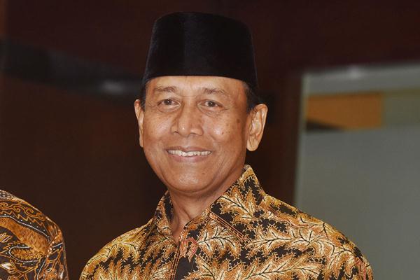 Menko Polhukam Wiranto mengikuti pelantikan di Istana Negara, Jakarta, Rabu (27/7). - Antara/Widodo S. Jusuf