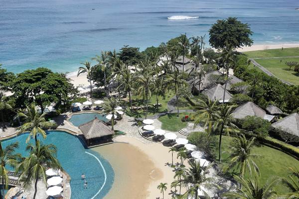 Suasana di sebagian area the Hilton Bali Resort, di kawasan Nusa Dua, Bali, Kamis (2/3/2017). - Reuters/Nyimas Laula