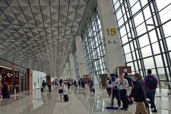Terminal 3 Bandara Soekarno Hatta di Tangerang, Banten. - Antara/Ahmad Subaidi
