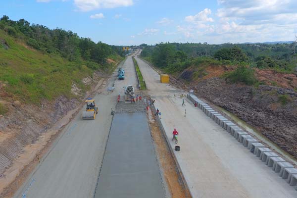 Pembangunan jalan tol Balikpapan-Samarinda di Kalimantan Timur. - Istimewa-Jasa Marga