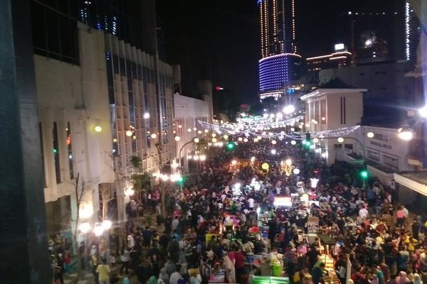 Suasana festival di Jalan Tunjungan. - Pemkot Surabaya