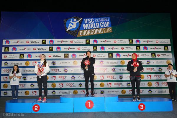 Aries Susanti Rahayu Raih Juara Dunia Panjat Tebing di China 