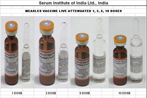 Vaksin MR (Measles Rubella) dari Serum Institute of India (SII). - www.who.int