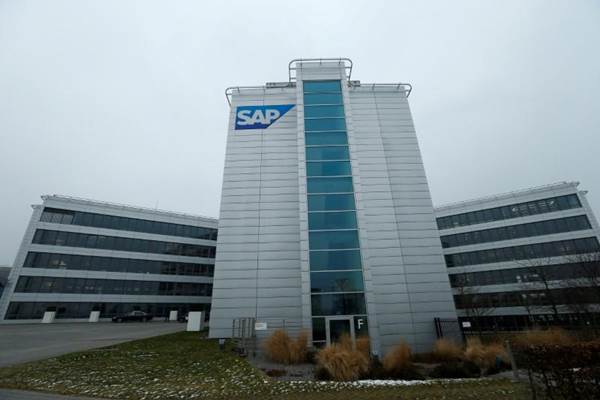  SAP korporasi penyedia peranti lunak multinasional berbasis di Walldorf, Jerman. - Reuters