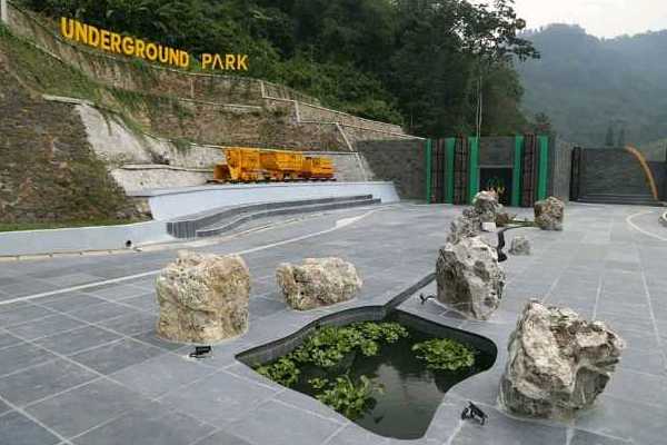 Museum tambang bawah tanah, salah satu spot wisata di Geosite Pongkor, Kabupaten Bogor, Jawa Barat.