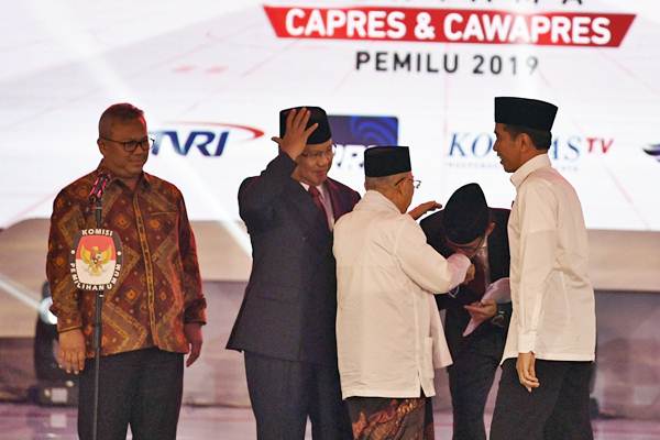 Ini Pidato Lengkap 3 Menit Visi Misi Jokowi Dan Prabowo Pada Debat 17 Januari Kabar24 Bisnis Com