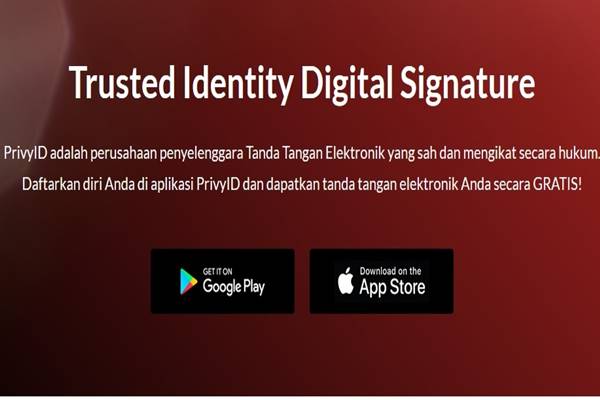 PrivyID, usaha rintisan yang berfokus pada tanda tangan digital. - Istimewa