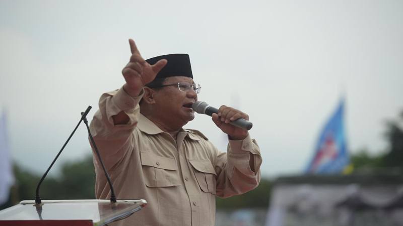 Calon presiden Prabowo Subianto saat kampanye di Yogyakarta, Senin (8/4/2019). - Istimewa