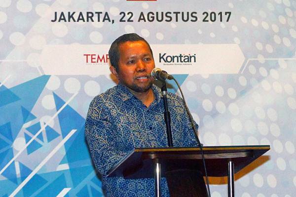 Ketua Presidium AMSI Wenseslaus Manggut, memberikan sambutan saat pembukaan Konggres I Asosiasi Media Siber Indonesia (AMSI) di Jakarta, Selasa (22/8). - JIBI/Dwi Prasetya