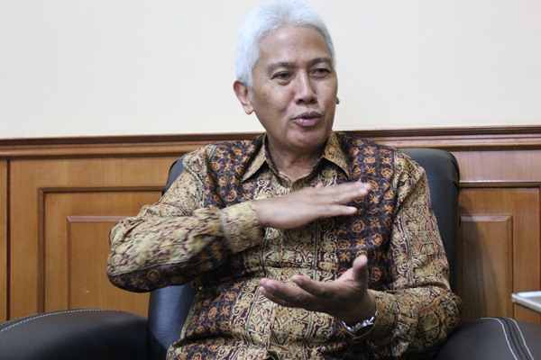 Direktur Utama PT Bank Sulutgo Jeffry A.M. Dendeng - Bisnis/Akhirul Anwar