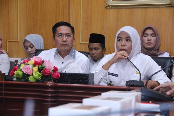 Wakil Walikota Palembang memberikan pemaparan (kanan). JIBI/Bisnis - Dinda Wulandari