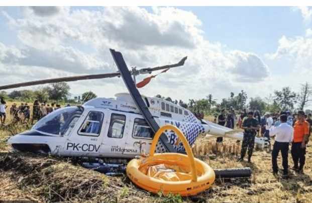 Helikopter dari Labuan Bajo Jatuh di Lombok