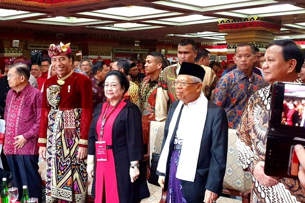 Megawati dan Jokowi Sindir Prabowo di Pembukaan Kongres V PDIP