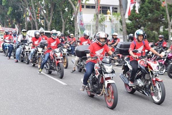 Ribuan Bikers Ikuti Honda Bikers Day Sumatra di Pekanbaru