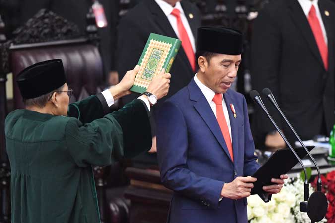 Ini Isi Pidato Lengkap Jokowi Pascadilantik Jadi Presiden 2019 2024 Kabar24 Bisnis Com