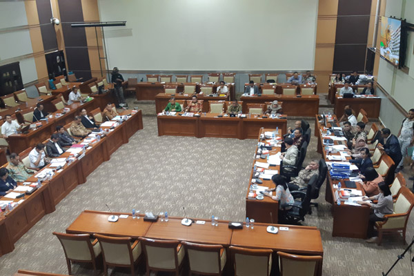 Suasana Rapat Kerja pemerintah dengan DPR membahas RUU KUHP pada Rabu 18 September 2019. - Bisnis/Jaffry Prabu Prakoso