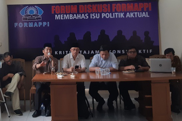  Konferensi pers Koalisi Masyarakat Tolak Orba Jilid II di Jakarta, Senin  4 November 2019. - Bisnis.com/Samdysara Saragih