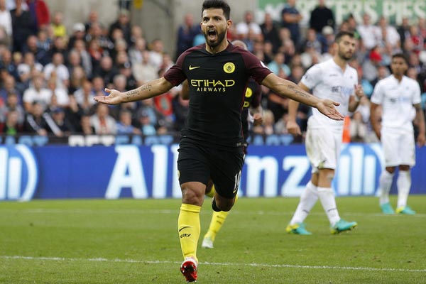 Ujung tombak Manchester City Sergio Aguero - Reuters/Andrew Couldridge