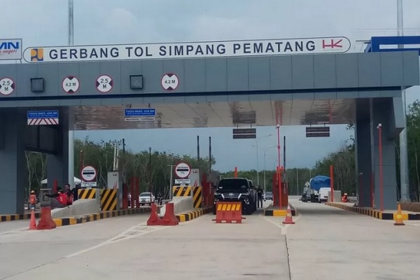 Jalan Tol Trans Sumatera ruas Terbanggi Besar-Pematang Panggang-Kayu Agung. - Antara