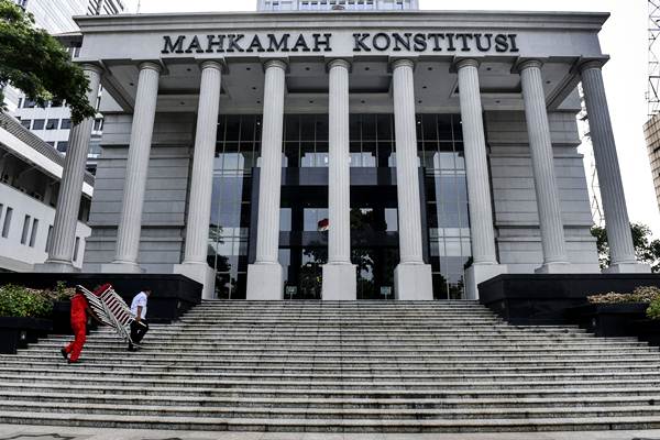 Gedung Mahkamah Konstitusi, Jakarta, Jumat (24/2). - Antara/Hafidz Mubarak A.