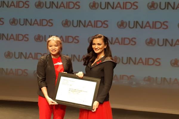 UNAIDS menunjuk aktris Atiqah Hasiholan sebagai UNAIDS National Goodwill Ambassador untuk Indonesia. JIBI/Bisnis - Ria Theresia Situmorang  