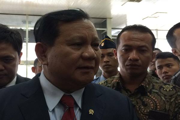 Menteri Pertahanan Prabowo Subianto di gedung DPR, Senin (11/11/2019). JIBI/Bisnis - Jaffry Prabu Prakoso
