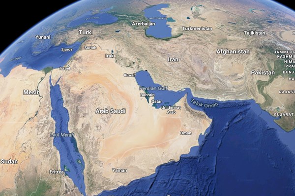 Peta Timur Tengah - Repro/Google
