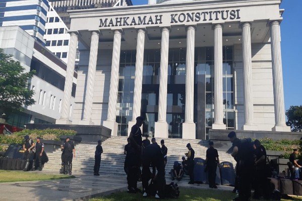 Mahkamah Konstitusi (MK) berencana menggelar sidang pertama uji materi terhadap UU KPK hasil revisi yakni UU No. 19 Tahun 2019. - Jaffry Prabu