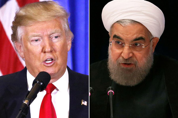 Presiden Iran Hassan Rouhani (kanan) dan Presiden AS Donald Trump - Reuters