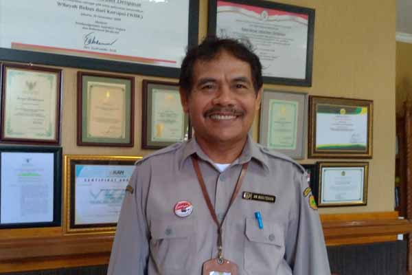 Kepala Balai Besar Veteriner (BBVet) Denpasar, I Wayan Masa saat ditemui di ruang kerjanya, Senin (20/1 - 2020).
