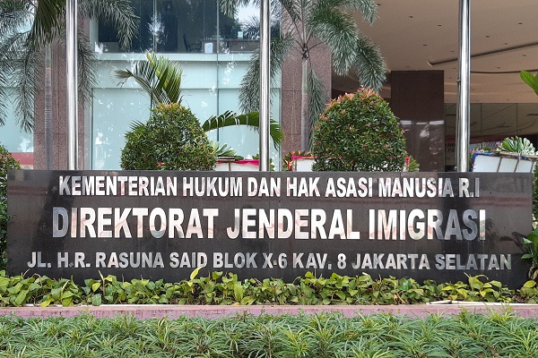 Gedung Direktorat Jenderal Imigrasi Kemenkumham di Jakarta. -Bisnis.com - Samdysara Saragih