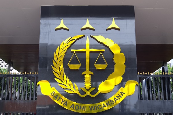 Logo Kejaksaan di Gedung Kejaksaan Agung, Jakarta. - Bisnis/Samdysara Saragih