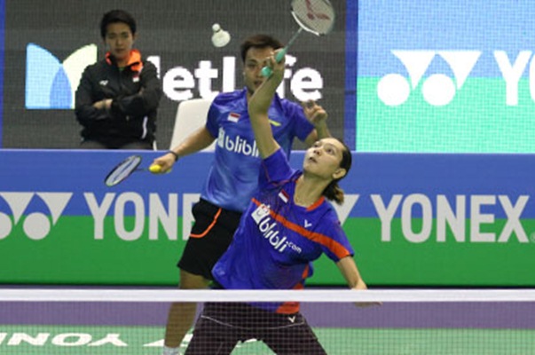 Pasangan ganda campuran Hafiz Faisal dan Gloria Emanuelle Widjaja - Badminton Indonesia