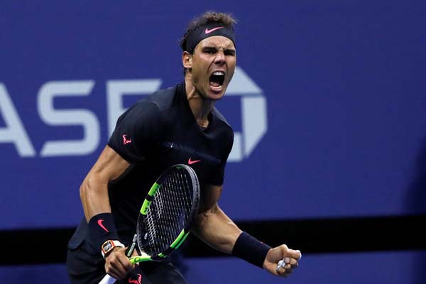 Petenis Spanyol Rafael Nadal - Reuters/Mike Segar