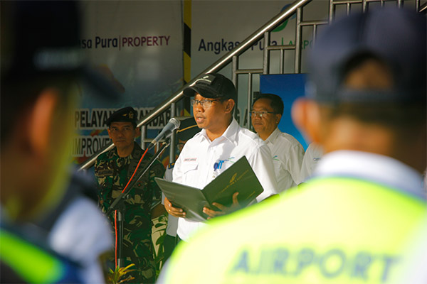 General Manager PT Angkasa Pura I (Persero) Bandara Sam Ratulangi Minggus Gandeguai. - Bisnis/Kurniawan A. Wicaksono