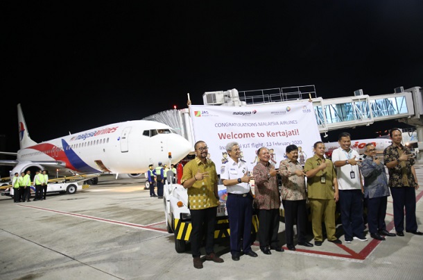 Maskapai Malaysia (MH) Airlines resmi membuka rute penerbangan Kuala Lumpur (KLIA)-Bandara Kertajati (KJT). - Istimewa