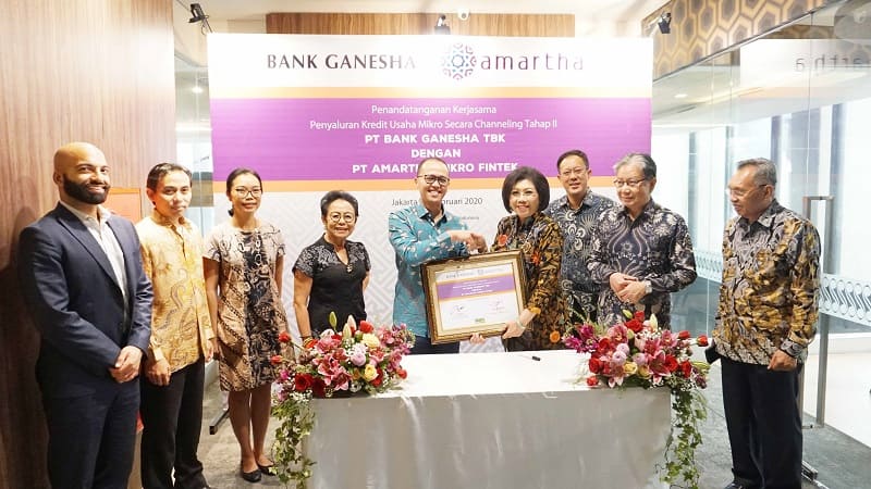 Bank Ganesha Perkuat Kerjasama Dengan Amartha Untuk Penyaluran Kredit Umkm Finansial Bisnis Com