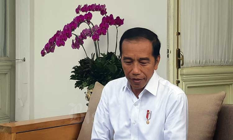 Presiden Joko Widodo memberikan keterangan di Jakarta, Selasa (3/3 - 2020). Bisnis/Muhammad Khadafi
