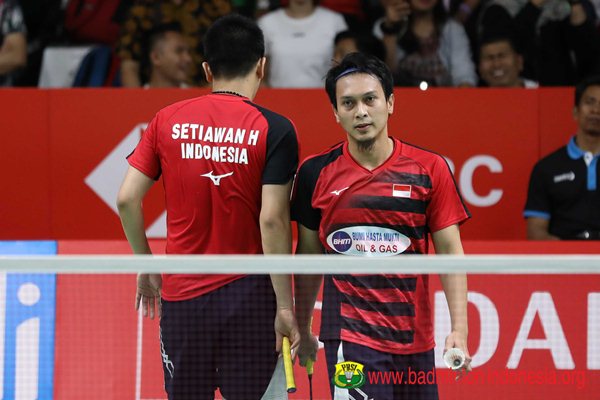 Ganda putra, Hendra Setiawan-Mohammad Ahsan - Badminton Indonesia