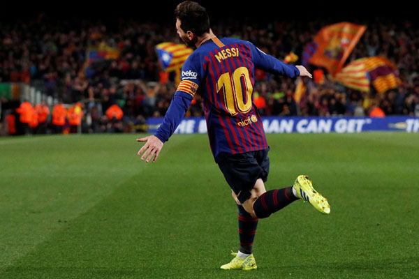 Bintang FC Barcelona Lionel Messi/Reuters - Albert Gea