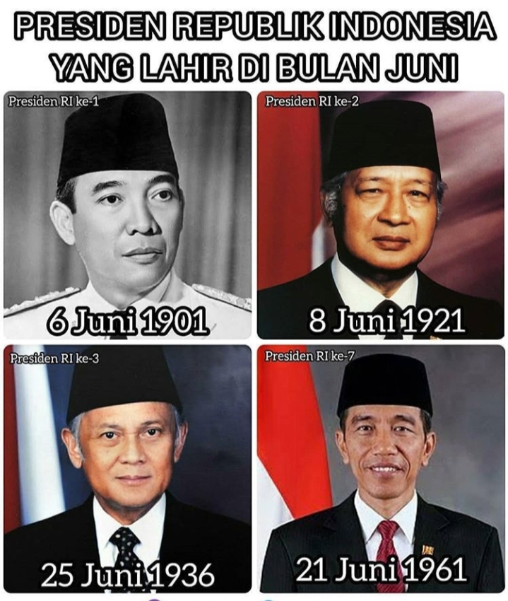 4 Dari 7 Presiden Ri Lahir Di Bulan Juni Kabar24 Bisnis Com