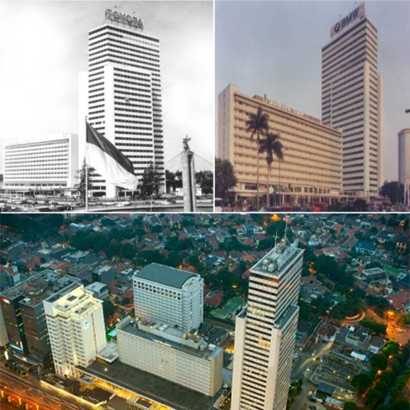 Gedung Wisma Nusantara di Jalan M.H. Thamrin, Jakarta dulu dan sekarang. - Istimewa/wismanusantara.com